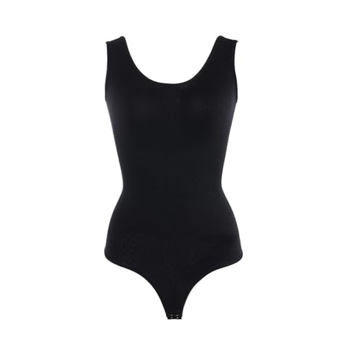 Body sin costuras con cuello redondo para mujer, vestido de murciélago, Le Noir, M