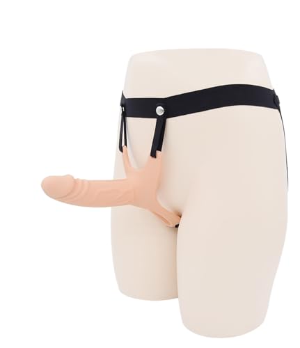 ZYHNYTAO Funda Hueca para Pene Ampliadora Strapon Strap-On Strap-On Consolador Pene Correa Ajustable Ampliadora Masturbador Juguete Sexual para Hombres Mujeres