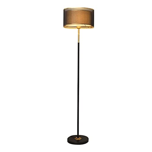 Lámpara de hierro de pie con luz vertical fina y acabado premium de doble capa
