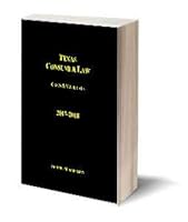 Texas Consumer Law - 2017/18 1605031143 Book Cover
