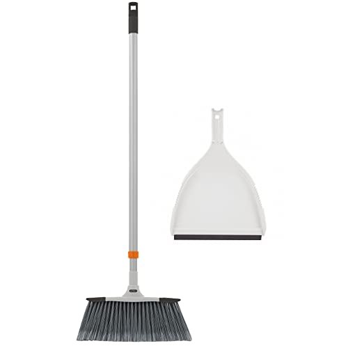Slim Angle Broom with Dustpan with Extendable Handle 53