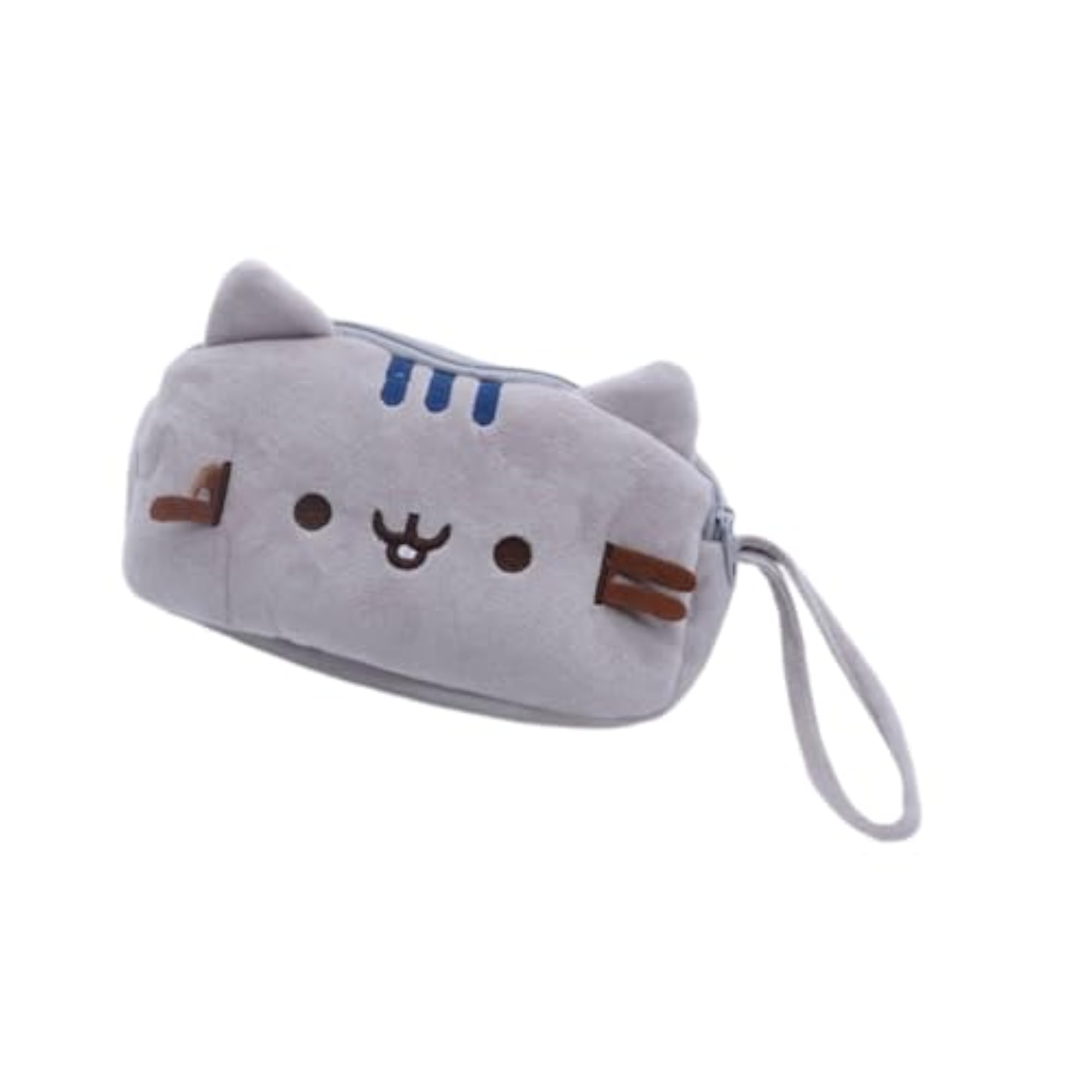Plush Zipper Closure Pencil Case Portable Cosmetic Bag