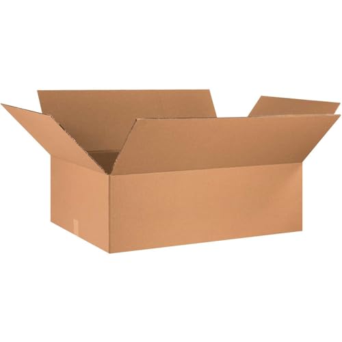 Image of Box USA 10 Pack of Heavy-Duty Double Wall Corrugated Cardboard Boxes, 36 inch L x 18 inch W x 12 inch H, Kraft, Shipping, Packing and Moving