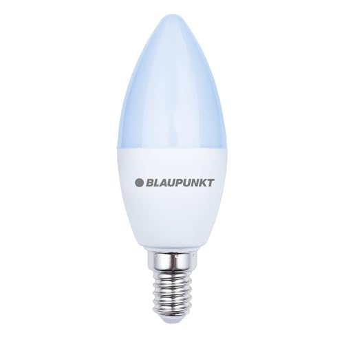 Blaupunkt E14 LED Light Bulb Candle Shape 7W (Equivalent to 50W) 595 Lumens 6000K Cool White LED NonDimmable E14 Screw Base EnergySaving Home Lighting Pack of 1