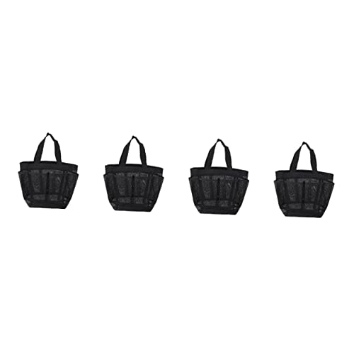 Bolsa de malla para playa COLLBATH de 4 piezas, bolso de mano de natación de red