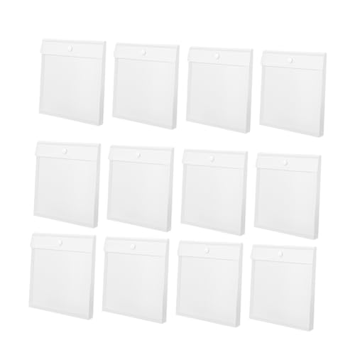 VILLCASE Convenient Paper Storage Bag 12pcs Plastic Envelopes for Documents Stamp Storage Craft Paper Organization