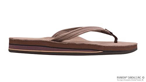 Image of Rainbow Sandals Women's Double Layer, Narrow Strap, Leather Sandals w /Arch