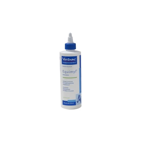 Virbac EQUIMYL Emulsion für Pferde | 500 ml | Dermatologische Hautpflege für empfindliche Pferdehaut | Zur Routinepflege trockener Haut | Bei Neigung zu Hautallergien und Juckreiz