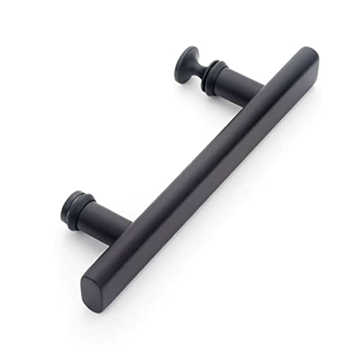 Tirador de puerta de cristal de acero inoxidable para baño, tirador para puerta de ducha, agujero a agujero, 145 mm