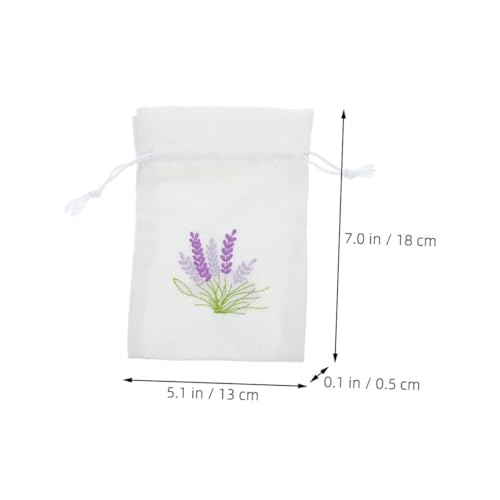 Bolsas de tela con cordón para sachet lavanda 5 pzas miniatura 2