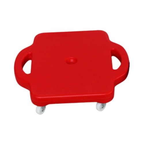 rockible Kids Scooter Board,with Handles,Sit Down Sport Board Children Sitting Board for Games Home Recess Toys Play Equipment Gym, red
