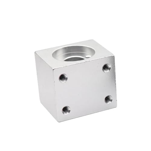 Metal Ball Screw nut 1PC T8 Lead Screw Nut Housing Bracket for 3D Printer Parts T8 Trapezoidal Lead Screw Conversion Nut Seat Aluminum Block(Silver)