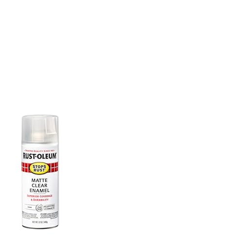 Image of Rust-Oleum 285093-6PK Stops Rust Spray Paint, 12 oz, Matte Clear, 6 Pack