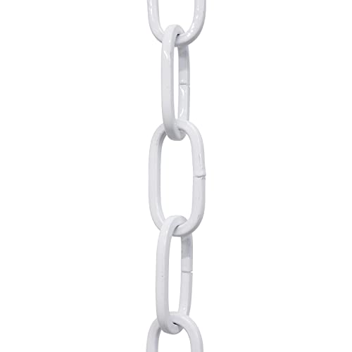Image of RCH Hardware CH-S62-45-WHT-10 Steel Chandelier Chain, White (10 Feet)