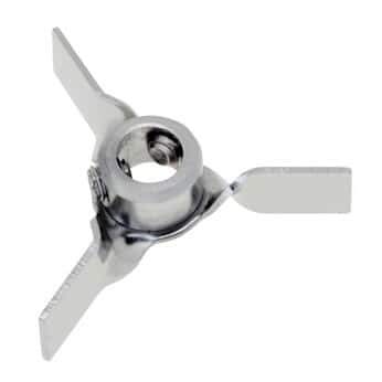 316 Stainless Steel Turbine Propeller, 2" Dia x 5/16" bore Dia