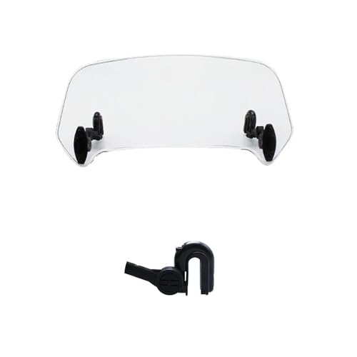 Deflector de Viento Apto para BM&W C400X C400GT C650GT C650 Sport G650GS R1150GS Deflector de alerón Ajustable de extensión de Parabrisas de Motocicleta Universal