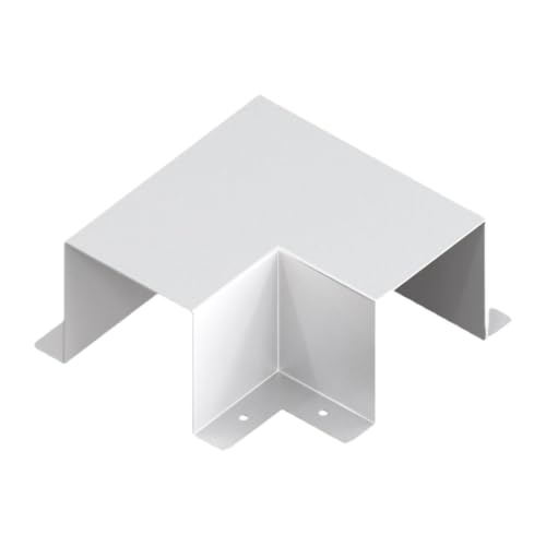 Codo plano metálico de recambio para canaleta protectora de cables 2