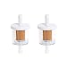 Podoy 691035 Fuel Filter for Briggs & Stratton 1/4" Inline Engines Replace Briggs & Stratton 493629 5065 691035 Kawasaki 49019-7001 Oregon 07-107 07-112 Prime Line 7-07061 Stens 120-158(Pack of 2)