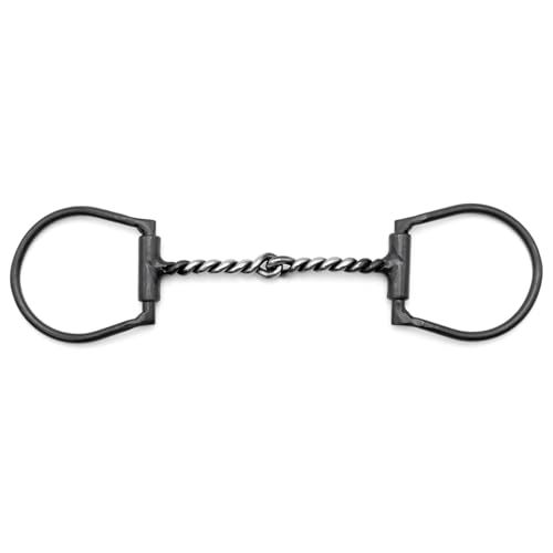 Il dee-ring sulla punta è sfalsato, che fornisce una maggiore leva e può aiutare ad applicare pressione su aree specifiche della bocca del cavallo.