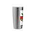 St George Heraldic Cross and Tudor Rose England Patriot Stainless Steel Insulated Tumbler