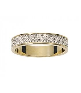 Alliance Mariage 2 Ors bague 4 mm or 9 carats Atarah taille 47