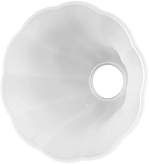 SOLUSTRE Frosted Flower Glass Shade Replacement, Bell Shaped Light Fixture Replacement Glass Globe or Glass Cover for Ceiling Fan Light Chandelier Wall Sconce