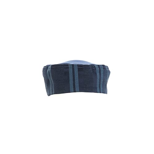 Veste de cuisine bleu marine satin rayures Cool Presidio b453