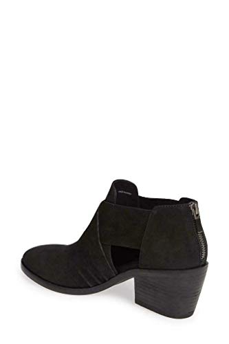 Eileen Fisher Walt Black Leather Cross Strap Bootie Size 10 #TOP4