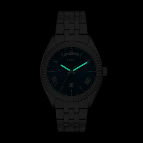 Fossil Men's Campbell Three-Hand Day-Date Stainless Steel Watch (Model: FS6140) by Fossil - Image 7
