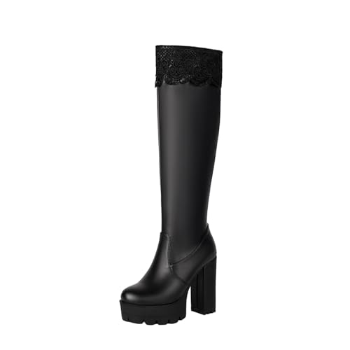 Bottes mi-mollet confortables à talon haut, le style tendance pour l'hiver
