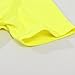 Spring&Gege Girls UPF 50+ Quick Dry Short Sleeve T Shirts Split Back Crop Athletic Workout Neon Tops, Neon Yellow, Size 7-8 Years