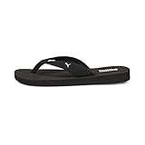 PUMA Damen Sandy Flip Sandal, Black White, 39 EU