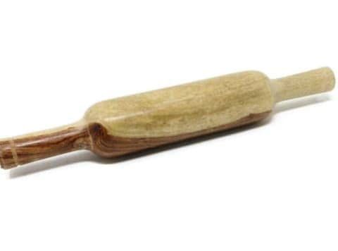 Image of Marble Rolling Board /Chakla and Wooden Belan /Roti Maker - 9 Inch (Green)