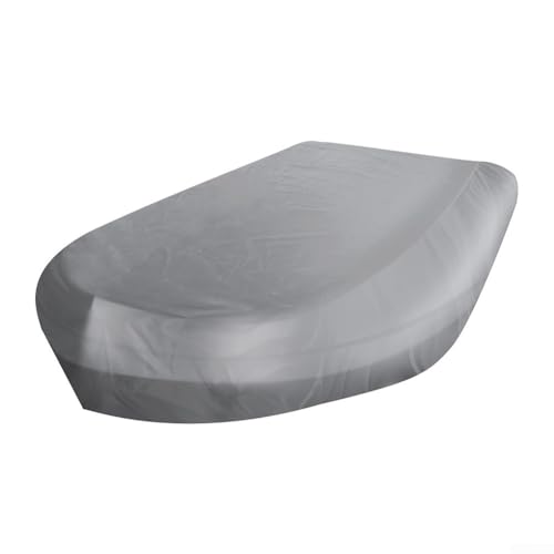 Desiumite Cubierta inflable más grande para barco, tela Oxford 210D, impermeable y resistente a los rayos UV, funda protectora con cordón para bote de remo en gris (230 x 165 x 46 cm)