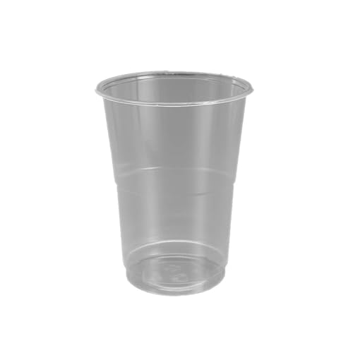 Best products - Lot de 50 Gobelets Verres à Bière Réutilisables en Plastique Transparent 30cl