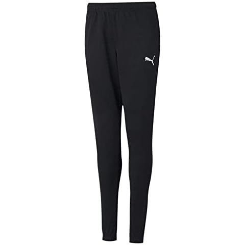 PUMA Unisex Kinder Teamrise Poly Træningsbukser Jogginghose, Black White, 176 EU Cover