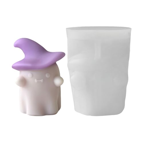 Halloween Ghost Pumpkin Candle Molds, 3D Halloween Ghost Shape Silicone