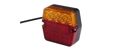 HELLA VALUEFIT Rückleuchte - LED - 12V / 24V - Anbau/geschraubt - ECE - Lichtscheibenfarbe: rot/gelb - Stecker: offene Kabelenden - links/rechts - Menge: 1-2VA 357 023-021