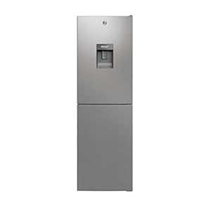 Hoover HOCT3L517FWSK 55cm Wide Low Frost Combi Fridge Freezer, 246 Litres, In-door Water Dispenser, Silver