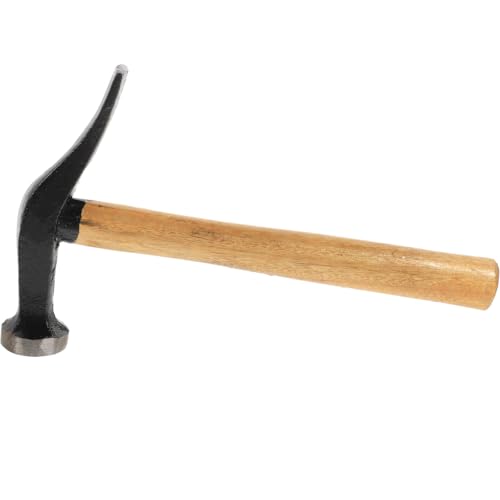 WHAMVOX Shoe Repairing Hammer Wooden Handle Multi-use Tool for Diy Leather Craft and Sole Repair Lightweight and Portable with Rustproof Design