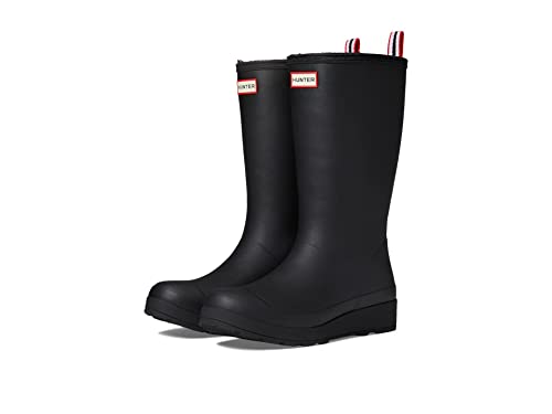 Hunter Play Tall Sherpa Insulated Womens Wellington Boots - Black UK 6