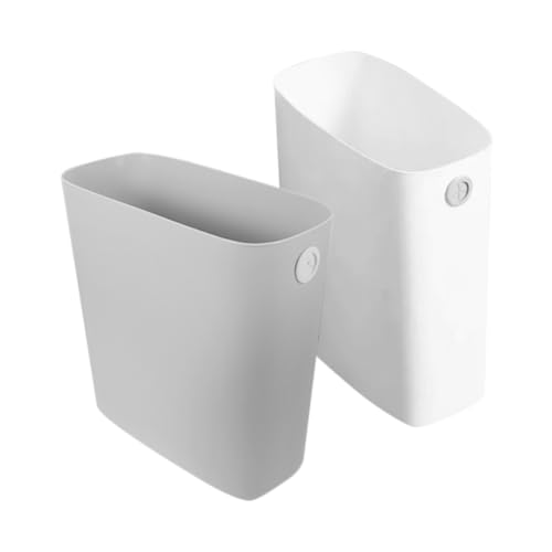 ABOOFAN 2 piezas caneca de basura rectangular para hogar