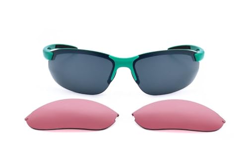 Smith Marallel Max 2 Sunglasses w/ Bonus Lens Mens Jade/Platinum Mirror & Ignitor Lens2