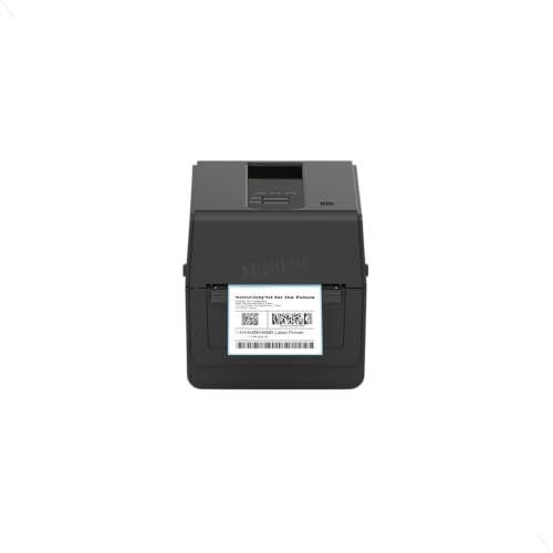 Image of Toshibas BV420DGS02QMS Desktop Direct Thermal Printer. | BV420D 4 inch 203 DPI 7 ips USB + Ethernet LAN with LED Black Case. Toshibas TPCL Emulation: Zebras ZPL2 Sato SBPL Datamax DPL
