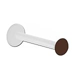 Inoki - Microlabret Bioflex con disco de 2,5 mm para piercing invisible - Espesor 1.2 mm, Long. int. 6 mm, Elemento 2.5 mm - Marrón