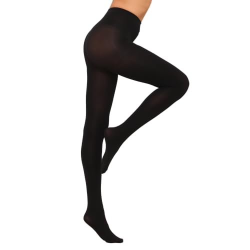 Image of HA WA Women 80D Opaque Tights High Waist Control Top Pantyhose
