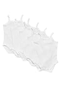 Marks & Spencer 5Er-Pack Bodys Aus Reiner Baumwolle Mit Dünnen Trägern (3 Kg – 3 J.) Weiss 0-3 Monate