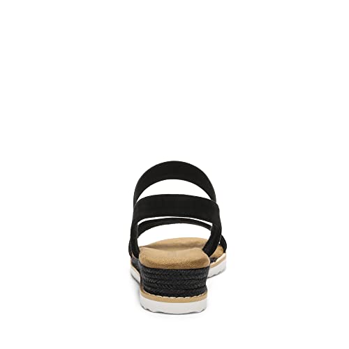 Image of DREAM PAIRS Womens Espadrilles Ankle Strap Sandals | Stretch Elastic Open Toe Comfortable Wedges Flats Spring Dressy Sandals Shoes for Women