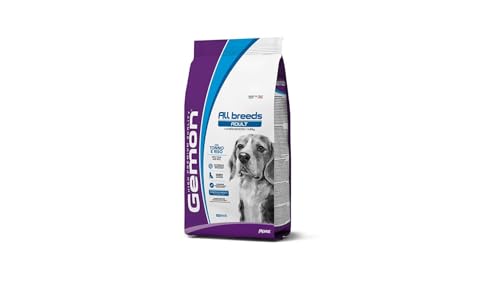 GEMON Cane All Breeds Adult gusto Tonno e Riso | alimento secco completo per cani adulti di tutte le taglie, altamente digeribile, Made in Italy, monoproteico, 1 confezione da 3kg.