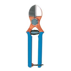 Forbice da Potatura Professionale con Battuta, Manico Ergonomico, Lama in Acciaio per Giardinaggio e Agricoltura